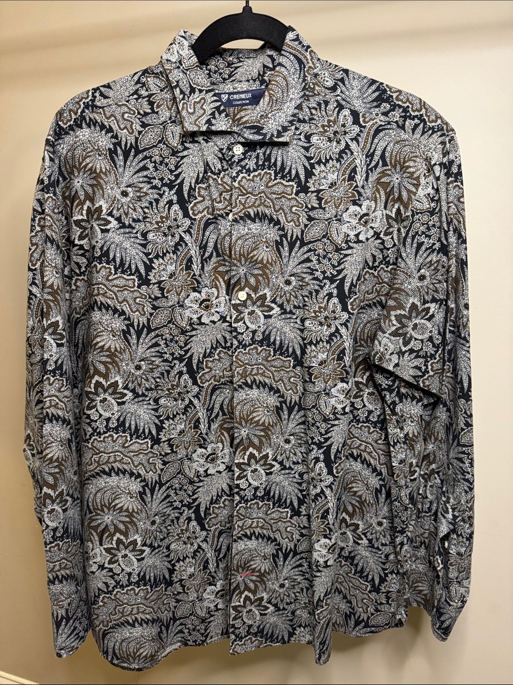 Daniel Cremieux Black Floral & Brown Paisley Lightweight Shirt Jacket